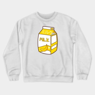 Kawaii Banana Milk Box Crewneck Sweatshirt